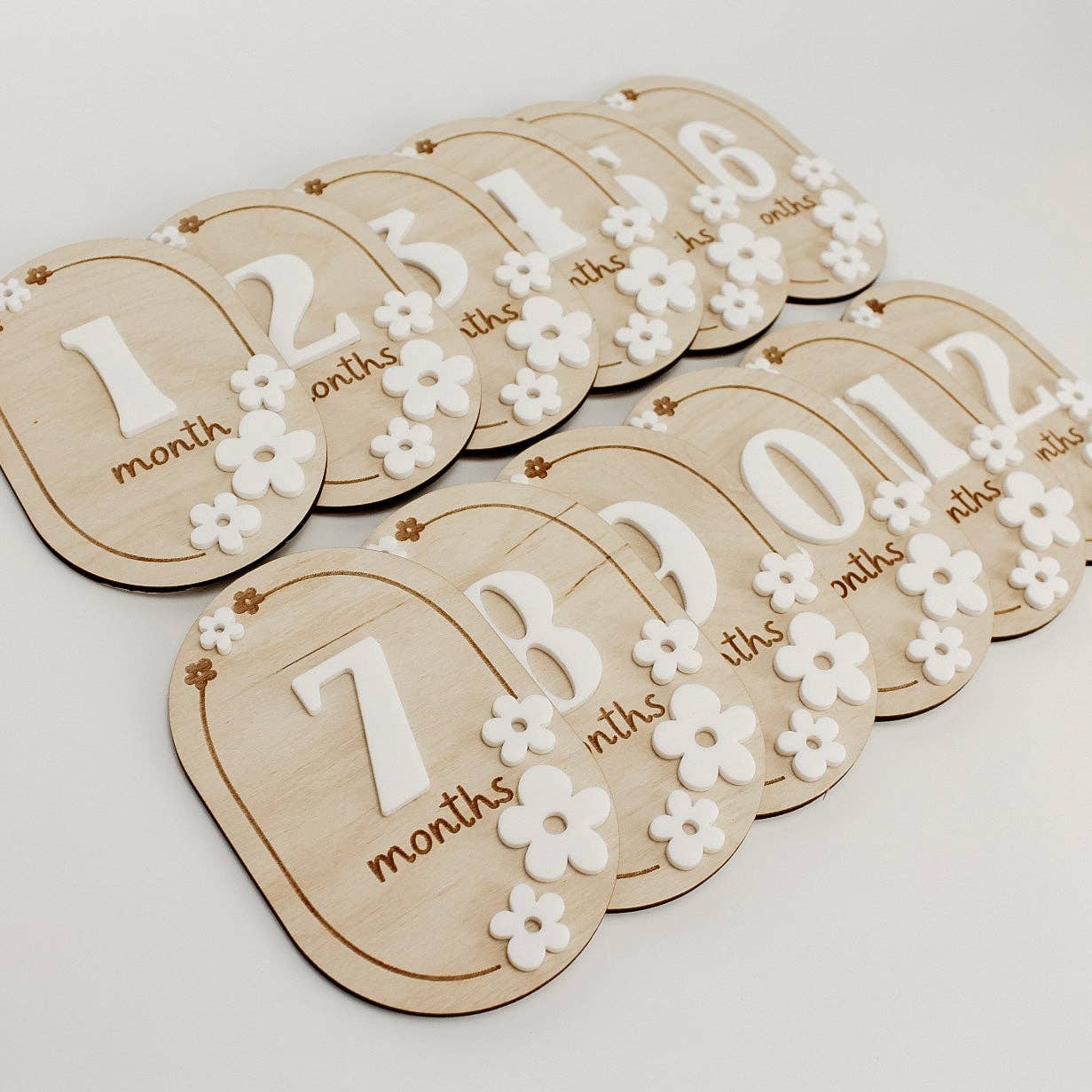 Floral Baby Monthly Markers