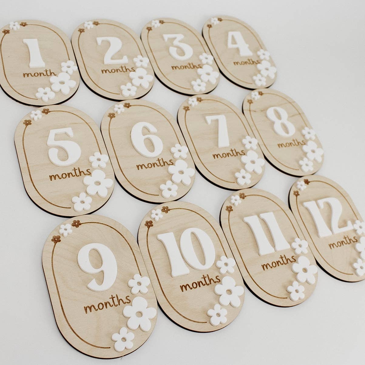 Floral Baby Monthly Markers