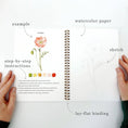 Load image into Gallery viewer, Flowers watercolor workbook