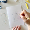Load image into Gallery viewer, Celebrate paintable watercolor notecard set