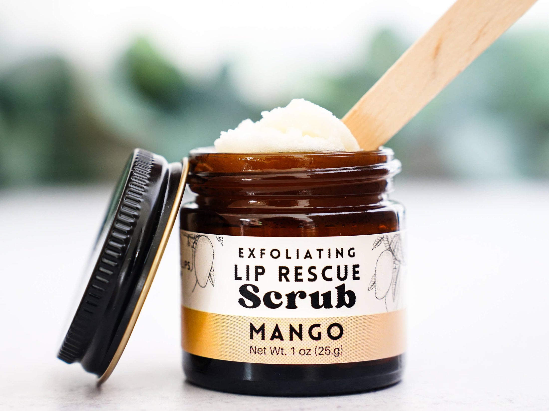 Lip Rescue Exfoliating Sugar Scrub 1oz Jar - Mango