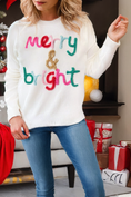 Load image into Gallery viewer, LDC Fall Clothing Merry & Bright Round Neck Casual Sweater