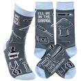 Load image into Gallery viewer, I'll Be In The Garage Socks