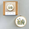 Load image into Gallery viewer, Beginner Embroidery Kit - Meadow in Blue & Yellow