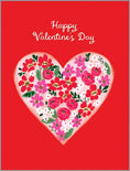 Load image into Gallery viewer, Valentine Greeting Card - Heart of Flowers