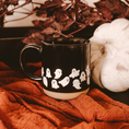 Load image into Gallery viewer, Ghost Pattern Stoneware Coffee Mug - Halloween Decor