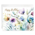 Load image into Gallery viewer, Birthday Greeting Card - Watercolor Blooms