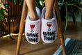 Load image into Gallery viewer, Indoor / Outdoor Slippers - "Wine Time" - Pink