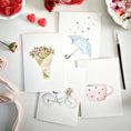 Load image into Gallery viewer, Love sweet love paintable watercolor notecard set