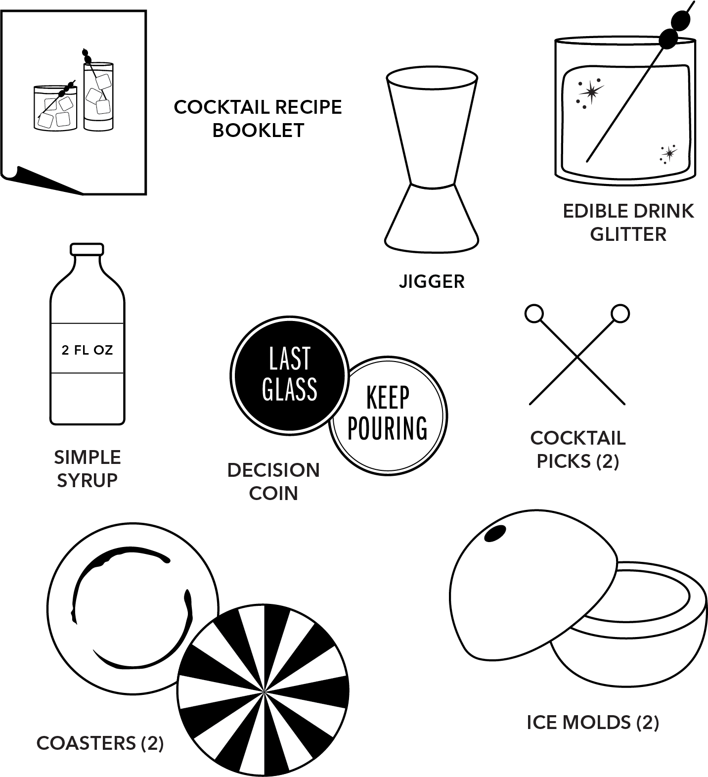 Let's Drink About It - Cocktail Kit | Periwinkle