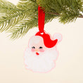 Load image into Gallery viewer, Holiday Tree Ornament-Santa Shape