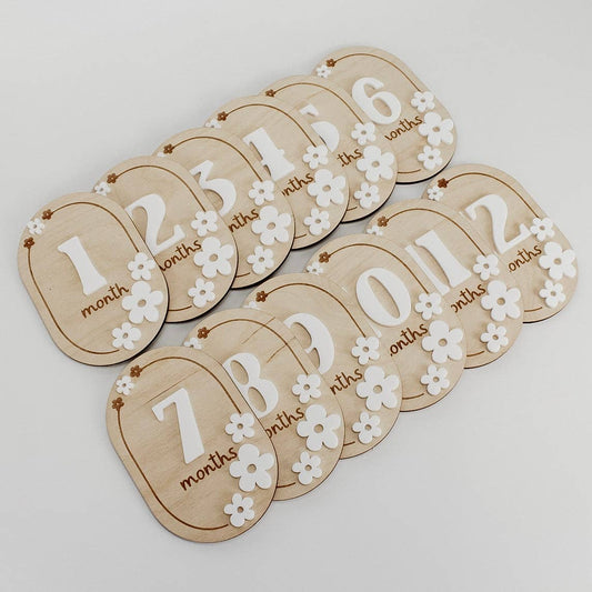 Floral Baby Monthly Markers