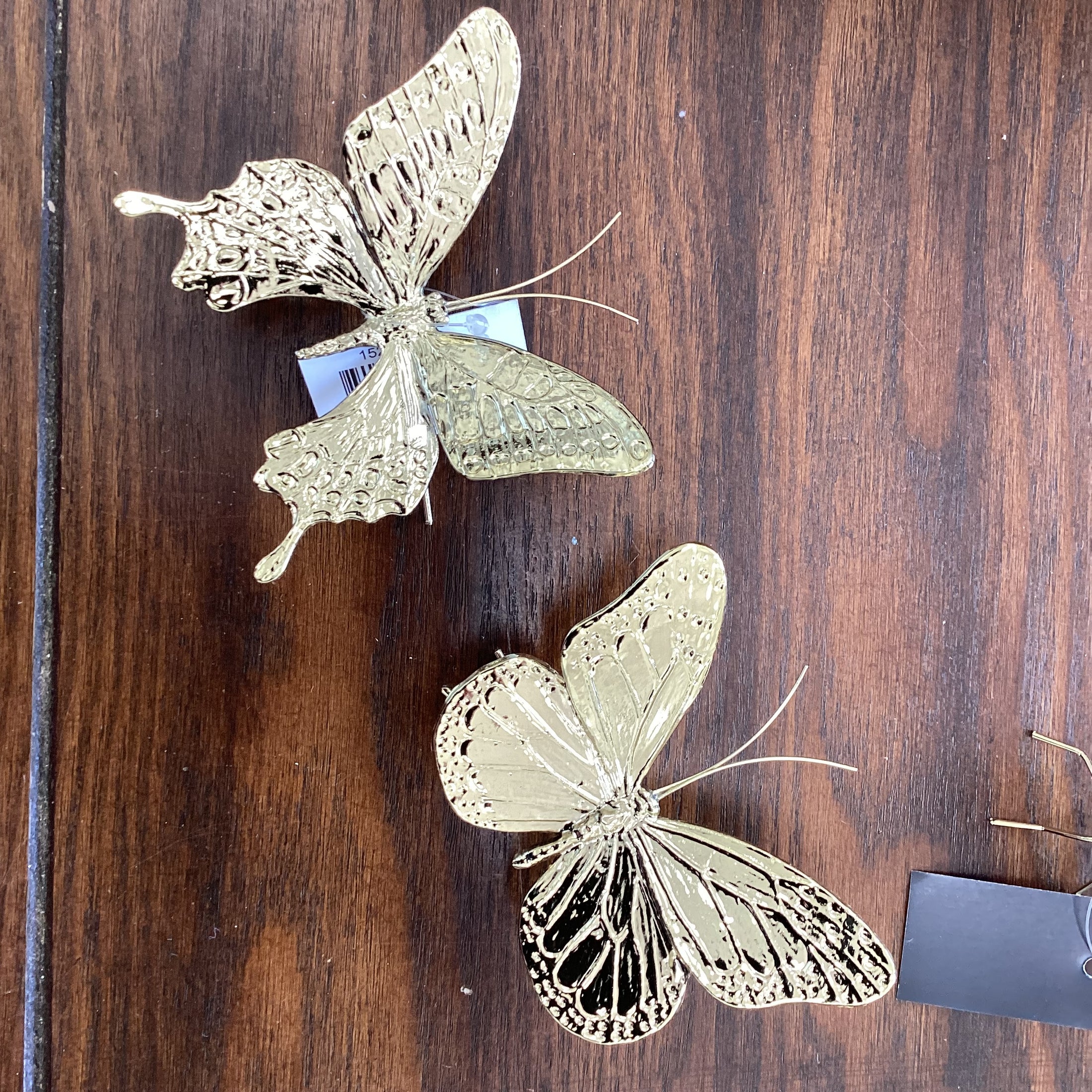 Gold Butterflies Figurines