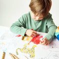 Load image into Gallery viewer, Coloring Scrolls - Dinosaur - 10ft with Adhesive Back