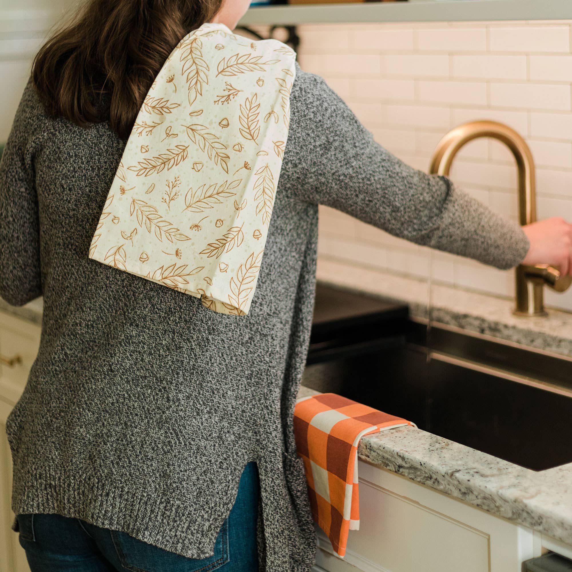 Loose Leaf Kitchen Towel Set