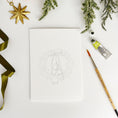 Load image into Gallery viewer, Wreaths paintable watercolor notecard set