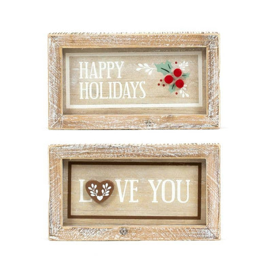HAPPY HOLIDAYS & LOVE Christmas Décor