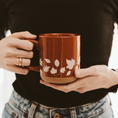 Load image into Gallery viewer, Fall Leaves Orange Stoneware Coffee Mug - Fall Decor & Gifts