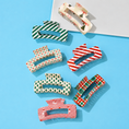 Load image into Gallery viewer, Holiday & Christmas Tree Stripe Hair Claw Clips | 40H1125