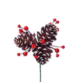 Load image into Gallery viewer, 7" OAL Berries & Pinecones Wreath Pick