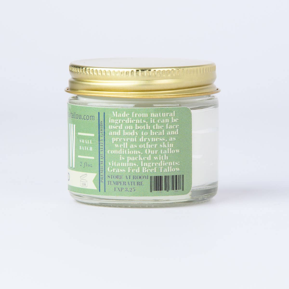 2oz Unscented Whipped Tallow Moisturizer