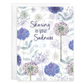 Load image into Gallery viewer, Sympathy Greeting Card - Allium Stem