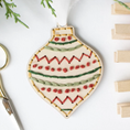 Load image into Gallery viewer, Vintage Glass Christmas Ornament Embroidery DIY Kit