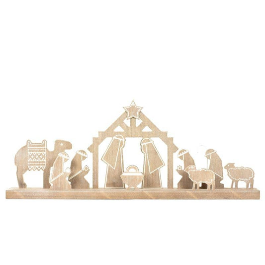 NATIVITY Christmas Decor Wood cutout base