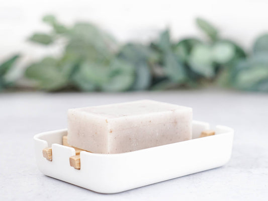 Bamboo Grid Soap Dish - Plant Fiber Lift