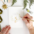 Load image into Gallery viewer, Wreaths paintable watercolor notecard set