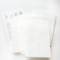 Load image into Gallery viewer, Garden flowers paintable watercolor notecard set