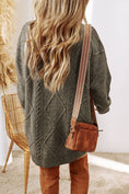 Load image into Gallery viewer, LDC Cable Knit Drop Shoulder Loose Fit Sweater Dress