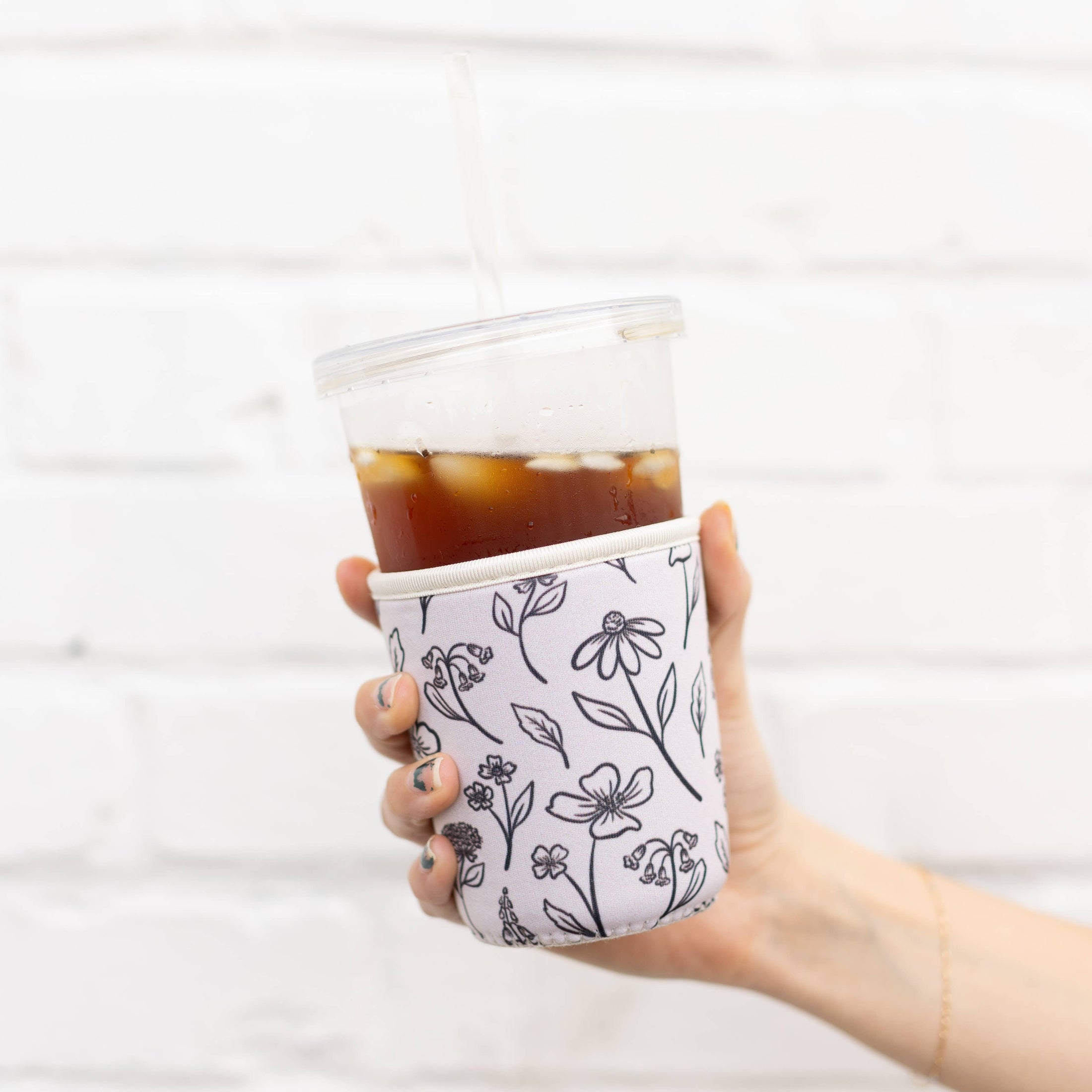 PREORDER Pressed Floral Drink Sleeve SHIPS EARLY SEPTEMBER
