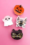 Load image into Gallery viewer, HALLOWEEN PUMPKIN GHOST SET OF 4 HAIR CLAW CLIPS | 40H973