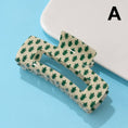 Load image into Gallery viewer, Holiday & Christmas Tree Stripe Hair Claw Clips | 40H1125