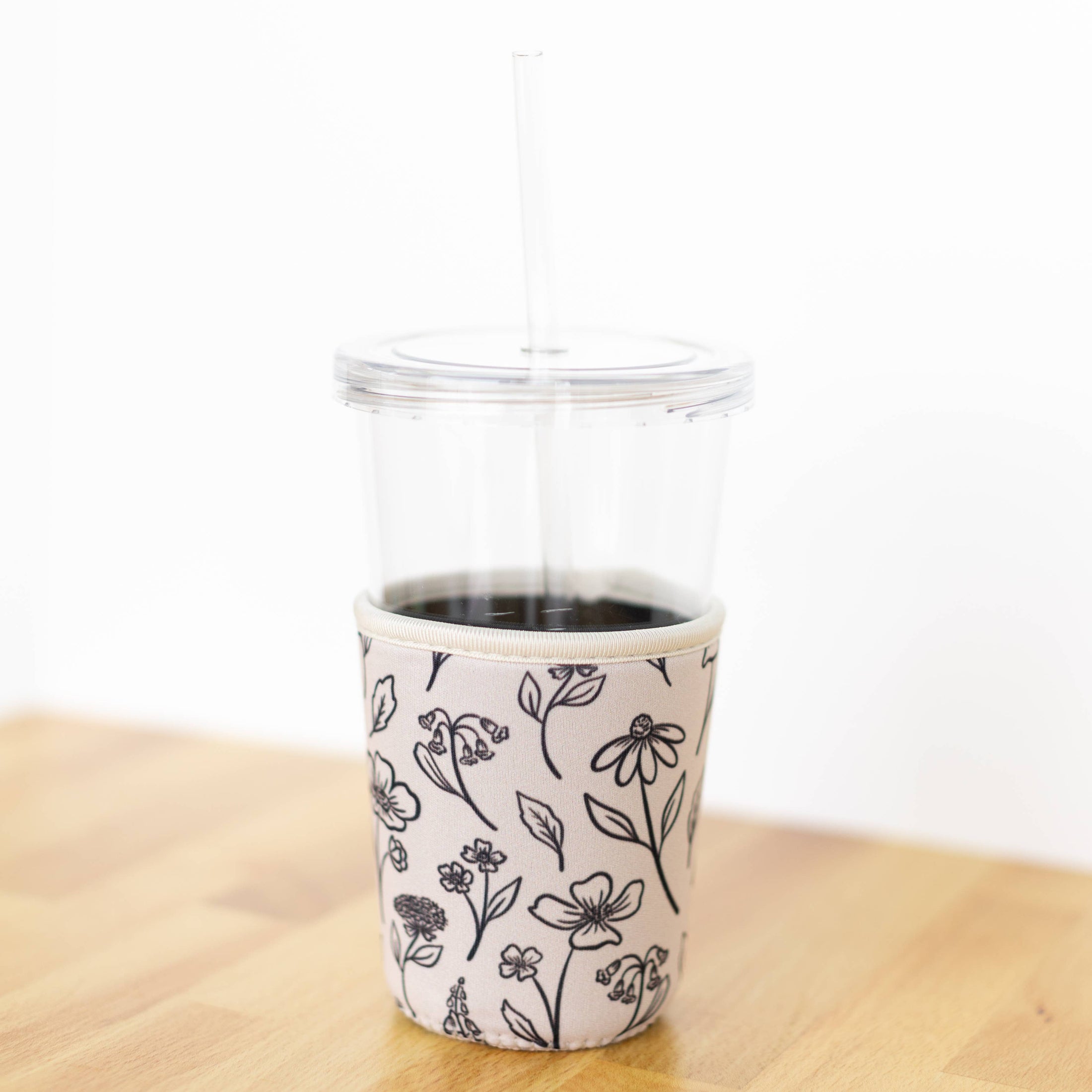 PREORDER Pressed Floral Drink Sleeve SHIPS EARLY SEPTEMBER