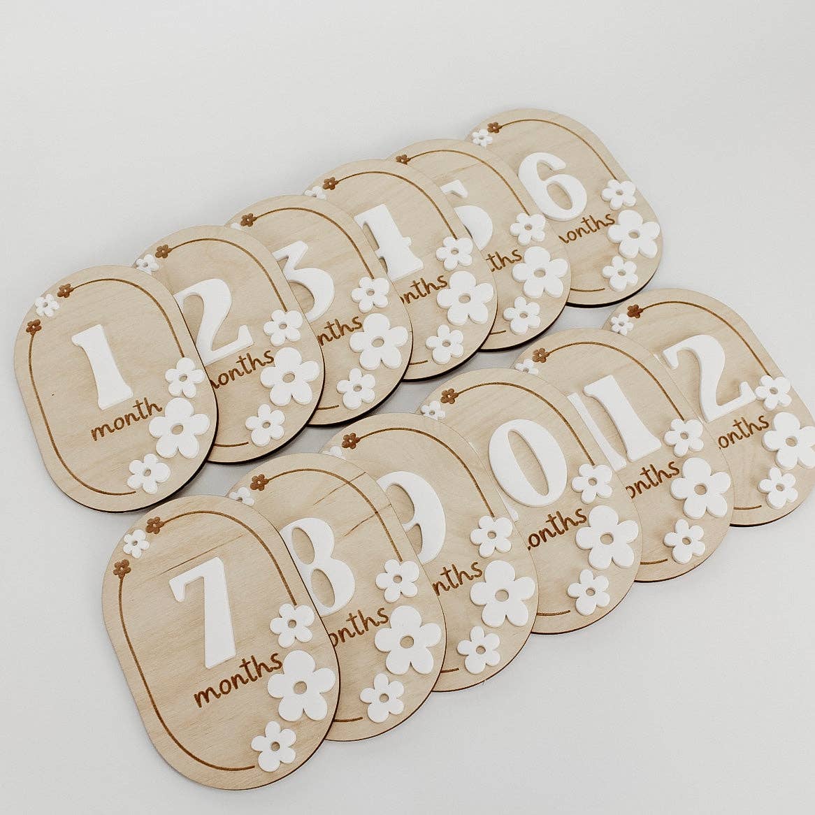 Floral Baby Monthly Markers