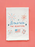 Load image into Gallery viewer, America The Beautiful Kitchen Tea Towel | 4th of July