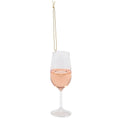 Load image into Gallery viewer, Glass Blush Wine Ornament