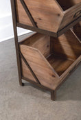 Load image into Gallery viewer, Industrial Wooden Bin Organizer with 7 bins
