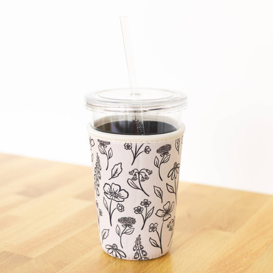PREORDER Pressed Floral Drink Sleeve SHIPS EARLY SEPTEMBER