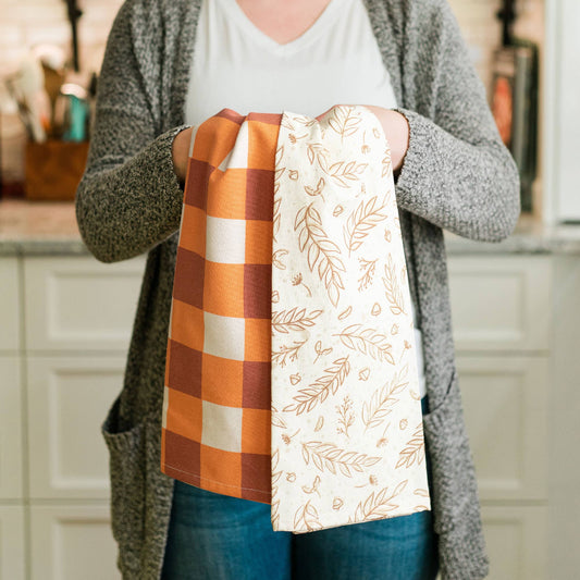 Loose Leaf Kitchen Towel Set