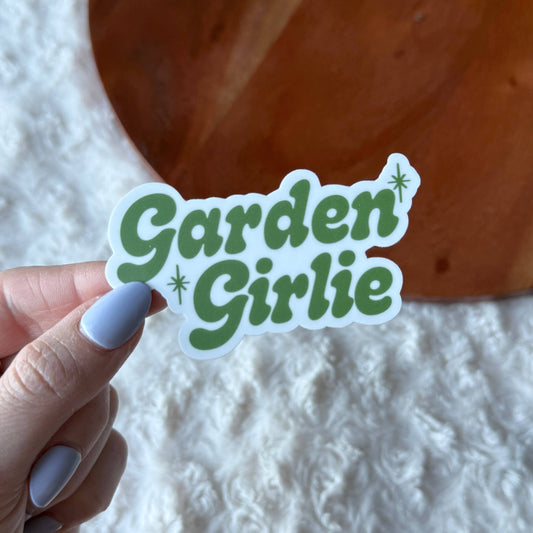 Garden Girlie Text Sticker