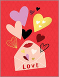 Load image into Gallery viewer, Valentine Greeting Card - Bright Hearts - Love Letter