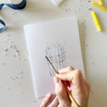 Load image into Gallery viewer, Celebrate paintable watercolor notecard set