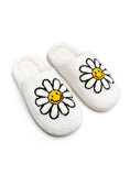 Load image into Gallery viewer, Indoor / Outdoor Slippers - Smiling Daisies - White