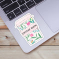 Load image into Gallery viewer, Caffeine Queen Floral Mug Sticker