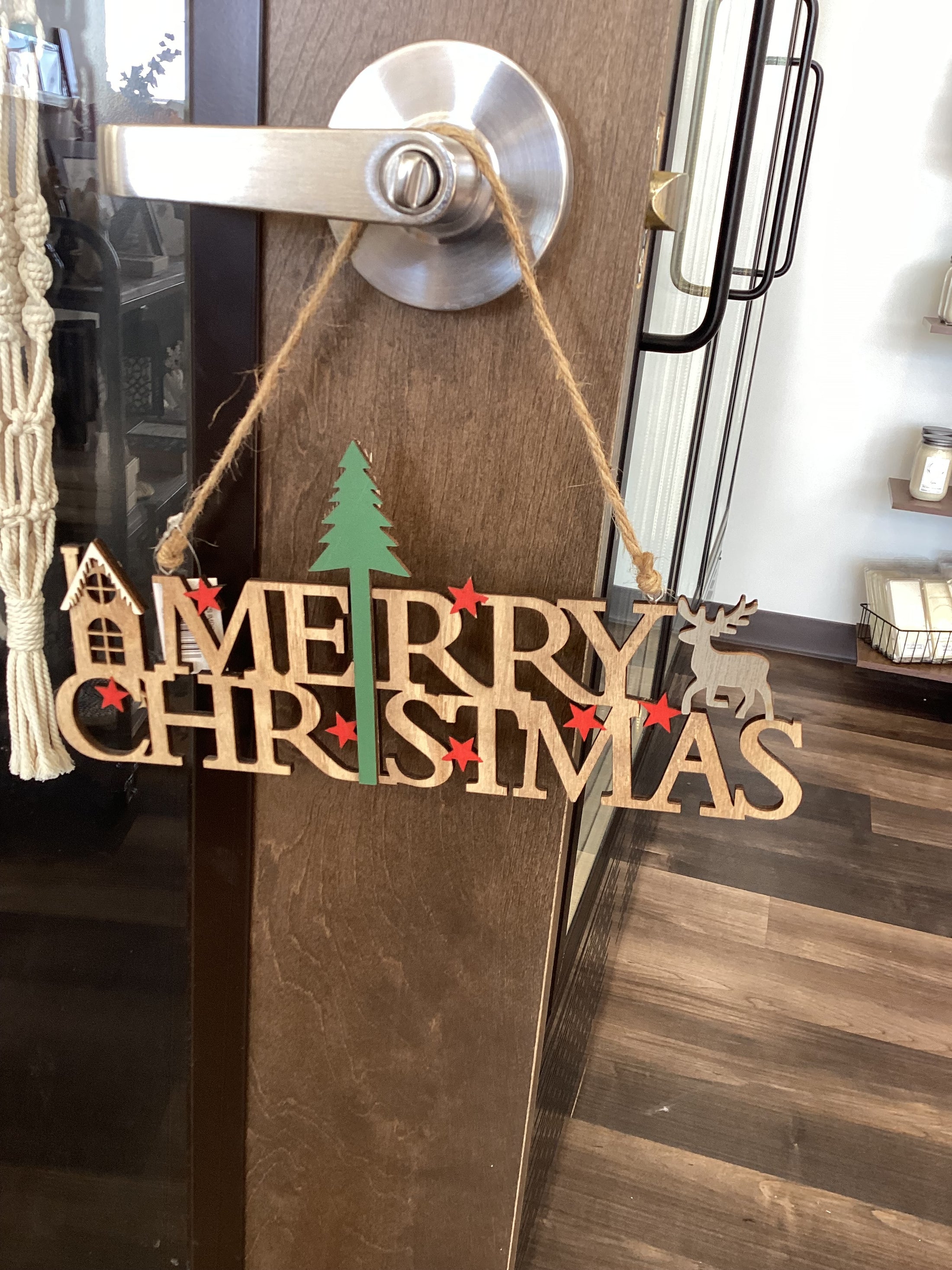 Merry Christmas Hanging Sign