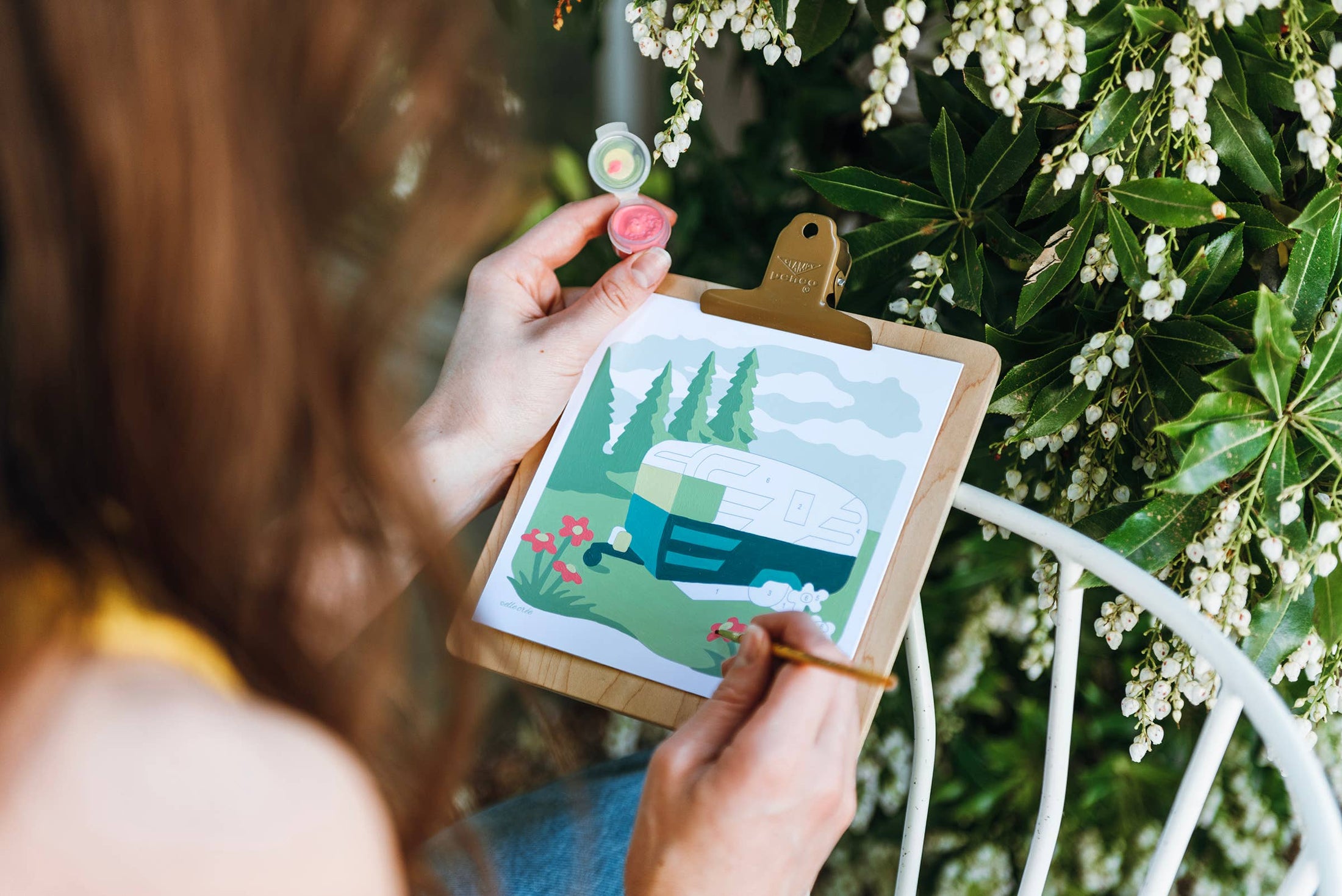 Happy Camper MINI Paint-by-Number Kit