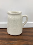 Load image into Gallery viewer, White Crackle Glazed Ceramic Pitchers